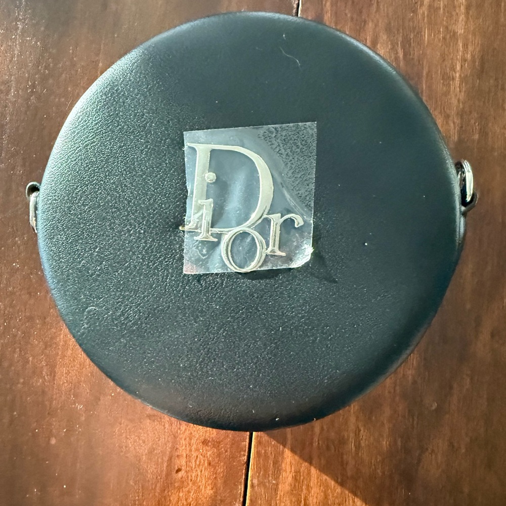 NIB Dior Black Circular Bag with Silver and black Chain - Picture 6 of 8